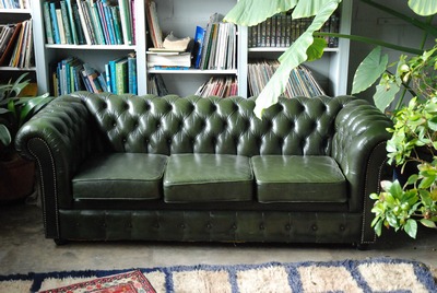 Chesterfield, Bench Olive Green