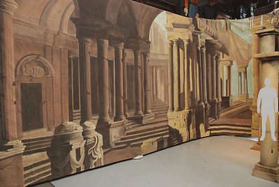 Monumental City-landscape on canvas