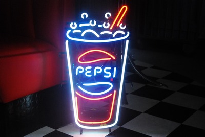 Neon " Pepsi " beverage 220v
