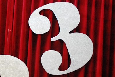 Cipher "3" glitter