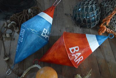 Buoy "BAR" "Porto" red white &amp; blue